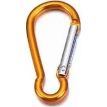 Jištění Karabina ELOX 45mm oranžová na klíče i jiné předměty