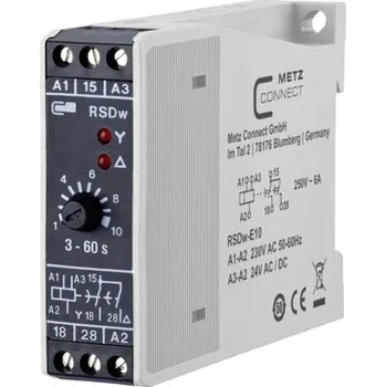 Relé Metz Connect RSDw-E10 11016141280517 relé hvězda-trojúhelník , 250 V/AC, 6 A, 1 ks