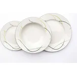 Karlovarský porcelán, sada talířů, Opal, Thun, 18 dílná