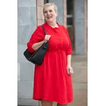 Italy fashion Košilové šaty LAMIA Barva: Červená, Velikost: UNI: XL-3XL