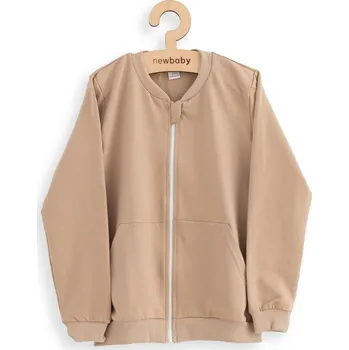 NEW BABY Dětská tepláková mikina New Baby Kindergarten hnědá Vel. 116/122