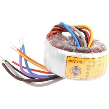 Transformátor Toroidní transformátor, počet výstupů: 2, sekundární napětí: 2 x 6V ac, 60 (Dia.) x 31mm