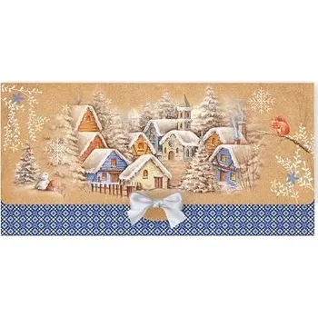 Obálka ARGUS Obálka na peníze vánoční luxusní 81-6037