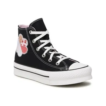 Pánská obuv Plátěnky Converse Chuck Taylor All Star Eva Lift Hi A05166C Černá 28_5