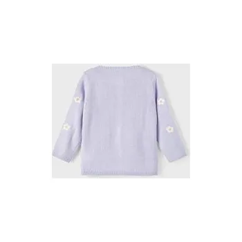 Dámský svetr NAME IT Kardigan 13212003 Fialová Regular Fit 98