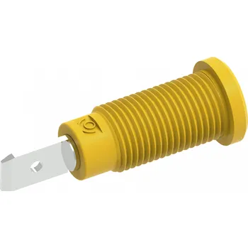 Krokosvorka Electro PJP 228-2-I-CD1-J bezpečnostní vestavná zásuvka 4 mm žlutá 1 ks