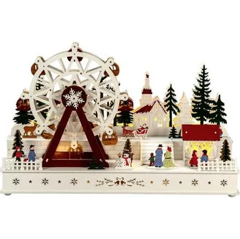 Dekorativní svítidlo Konstsmide 3244-250 dřevěná figurka LED bílá