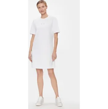 Dámské šaty Armani Exchange Každodenní šaty 3DYA89 YJFHZ 1000 Bílá Regular Fit XS