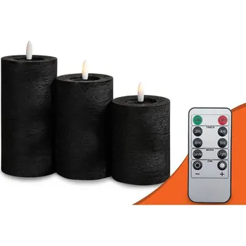 Svíčka Vosková LED svíčka MOON IN THE ROOM ML97 sada 3ks