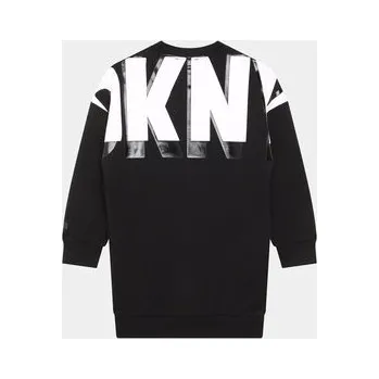 Dámské šaty DKNY Úpletové šaty D32894 D Černá Regular Fit 16Y