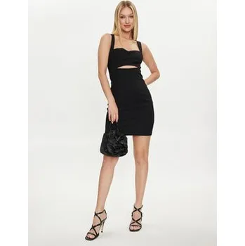 Dámské šaty Guess Koktejlové šaty Sl Lana W4GK64 WG540 Černá Bodycon Fit 10