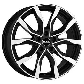 Disk Alu kola MAK KOLN, 20x8.5 5x112 ET32, černá lesklá + leštění (zátěžová)