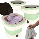 Mini skládací přenosná pračka 12L zelená