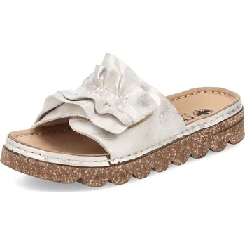 Dámské pantofle Dámské nazouváky RIEKER V8763-60 béžová S6 37