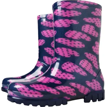 Dívčí holínky DÍVČÍ HOLÍNKY Demar Twister Lux Print srdíčka (Dívčí nezateplené holínky)