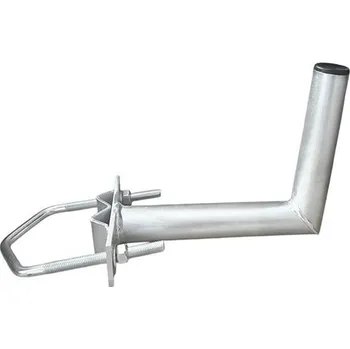 Příjem digitálního pozemního vysílání Anténní držák 25cm na stožár s vinklem, rozteč třmenu 120mm, trubka 42/2mm, výška 16cm
