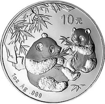 Stříbrná mince 10 Yuan China Panda 1 Oz 2006