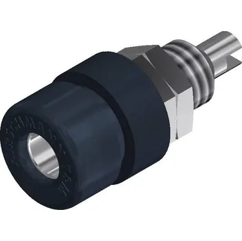 Krokosvorka Hirschmann Test a Measurement BIL 30 sw zdířka pro banánek zásuvka, vestavná vertikální Ø pin: 4 mm černá 1 ks