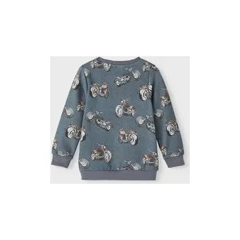 Pánská mikina NAME IT Mikina 13209834 Šedá Regular Fit 80