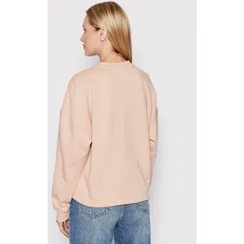 Pánská mikina Urban Classics Mikina Crew TB1523 Růžová Oversize XL