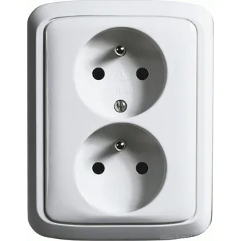 Elektrická zásuvka Zásuvka dvojnásobná TANGO bílá