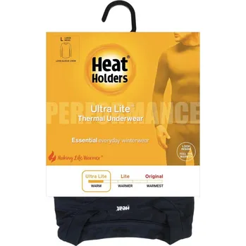 Pánské termoprádlo HEAT HOLDERS spodky základní vrstva ULTRA LITE WARM M Černá