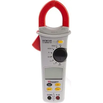 Multimetr Klešťové měřicí přístroje 600A ac 600V ac 600V dc 600A dc 400Ω plus 50°C CAT III 600 V LCD Megger DCM340