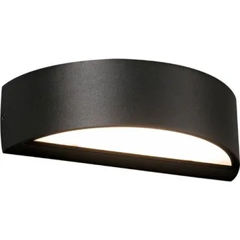 Venkovní osvětlení OVAL nástěnná lampa, tmavě šedá - FARO