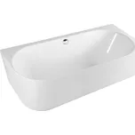 Volně stojící vana Polysan SUSSI R 160x70 cm litý mramor pravá 90191R