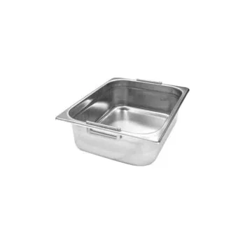 GN 1/1 NEREZ HLADKÁ - 150 MM, ZASOUVACÍ DRŽADLA