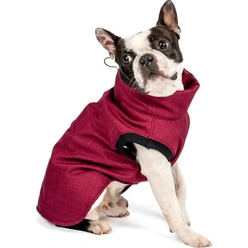 Obleček pro psa Mantys Zimní bunda Vínečko prodloužená - Střední pes, M