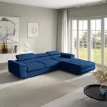 Eka Rohová sedačka BEN, 277 cm Roh pohovky: Pravý roh, Barva látky: KRONOS 09 (Tmavá modrá) 192292484