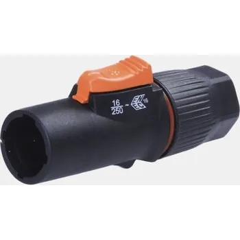 Elektrická zásuvka Kompaktní napájecí konektor, Samec Zástrčka, 16A, 250 V DC, 500 V DC