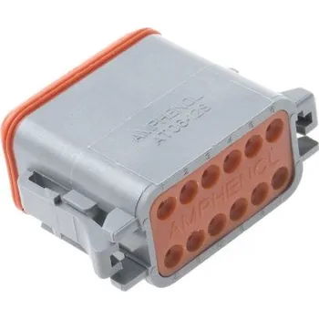 Elektrický konektor Automobilový konektor, počet kontaktů: 12, Samec, Kabelová montáž, řada: AT