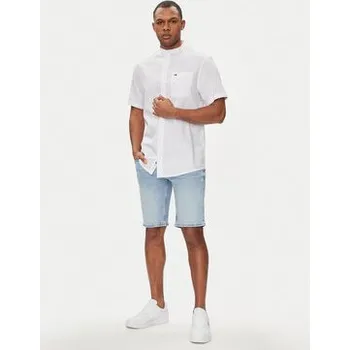Pánská móda Tommy Jeans Košile Mao DM0DM18965 Bílá Regular Fit S