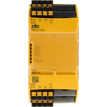 Relé EBezpečnostní relé 4 4 bezpečnostní kontakty 1 pomocné kontakty, počet kanálů: 2 kanály 24 V DC, rozsah: PNOZ s10