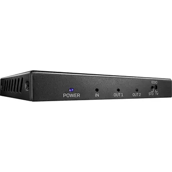 Hi-Fi komponenty LINDY 2 Port HDMI 18G Splitter 2 porty HDMI rozbočovač 3840 x 2160 Pixel černá