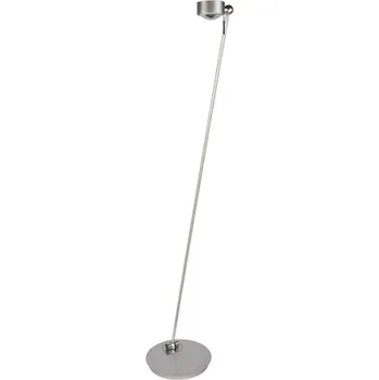 Lampička Top Light Stojací lampa LED Puk Floor Mini Single nikl matný - Ø základny 30 cm; Ø hlavy lampy 8 cm matný nikl 2 x 8 W LED - Doprava zdarma