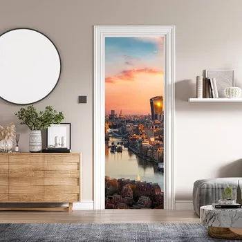 Fototapeta Samolepící fototapeta na dveře - Elegance Londýna