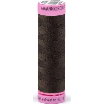 Nit Polyesterové nitě návin 100 m Aspo Amann, střední, 0432 Chocolate Brown