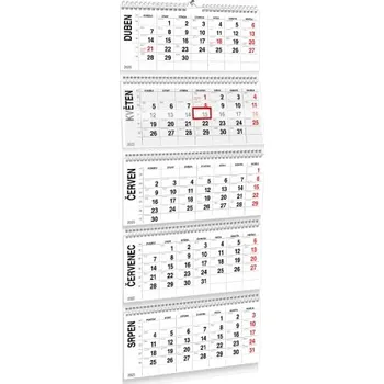 Kalendář Pětiměsíční pracovní skládaný kalendář 2026 2026 NKP-07-2026 Nižší cena pro více kusů!