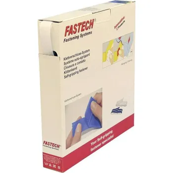 Zip FASTECH® B20-SKL-H-000025 pásek se suchým zipem, zalepení hotmelt , háčková část, (d x š) 25 m x 20 mm, bílá, 25 m