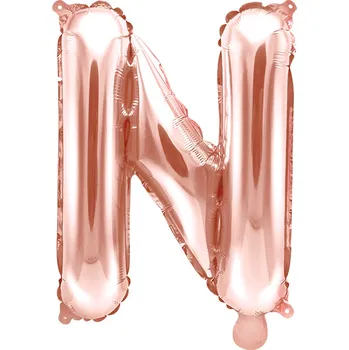 Balónek Fóliový balón písmeno N rose gold na party