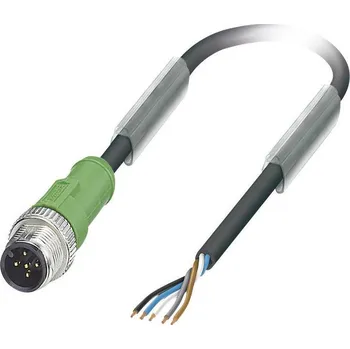 Phoenix Contact SAC-5P-M12MS/5,0-PUR upravený zástrčkový konektor pro senzory - aktory, 1669783, piny: 5, 5.00 m, 1 ks