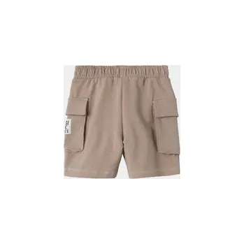 Dámské kraťasy NAME IT Šortky z materiálu Dylan 13228567 Béžová Regular Fit 80