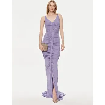 Dámské šaty Elisabetta Franchi Večerní šaty AB-590-42E2-V780 Fialová Regular Fit 38