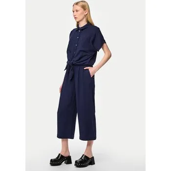 Dámské kalhoty Pieces Kalhoty culottes Vinsty 17124361 Tmavomodrá Wide Leg XS