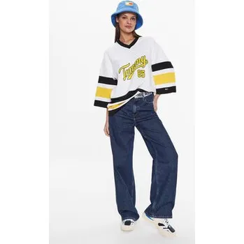 Dámská halenka Tommy Jeans Halenka Collegiate 85 DW0DW14862 Bílá Oversize M
