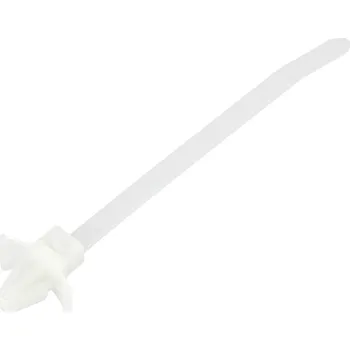 Stahovací páska TRU COMPONENTS TC-13030680, TC-WM-100-4.8-N, stahovací pásky, 4.8 mm, 100 mm, přírodní, s křídlovým uzávěrem, chemická odolnost, 100 ks