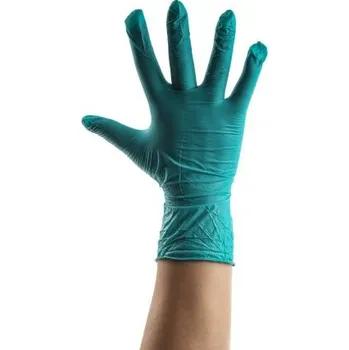 Pracovní rukavice Jednorázové rukavice 100, Zelená 7, Malé Bez prášku